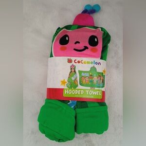 CoComelon Green Hooded Towel for Kids